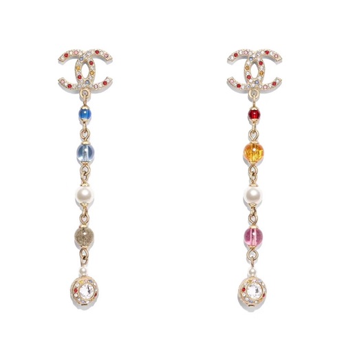 シャネルレディースピアスC0214.(イエローゴールド)