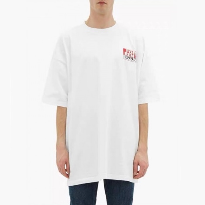 ヴェトモンメンズプリント半袖Tシャツt76