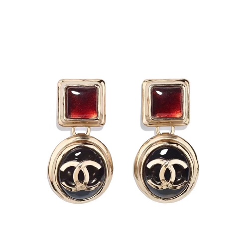 シャネルレディースピアスC0250.(レッド)