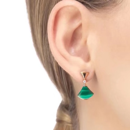 ブルガリレディースピアスC0251.(グリーン)