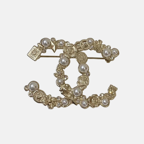 シャネルレディースブローチC0255.(イエローゴールド)