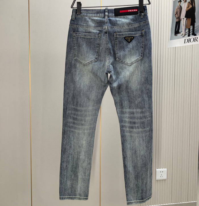 プラダプラダメンズクラシックジーンズa01031ブルー