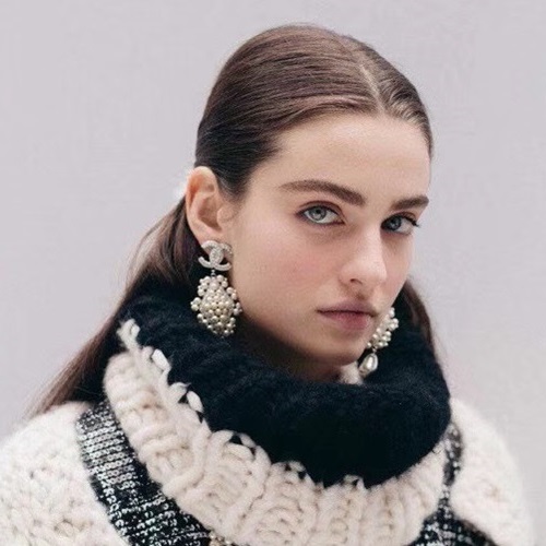 シャネルレディースピアスC0317.(シルバー)