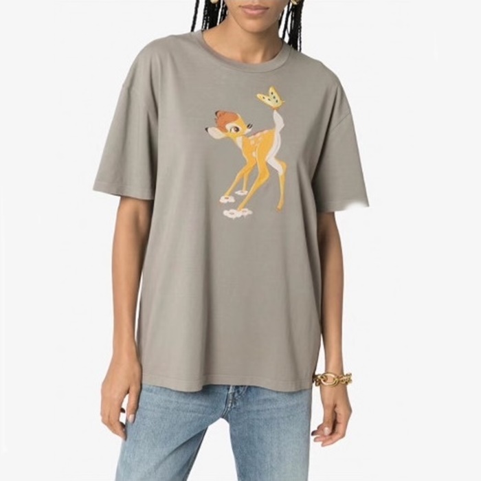 ミュウミュウレディースラウンド半袖Tシャツu195