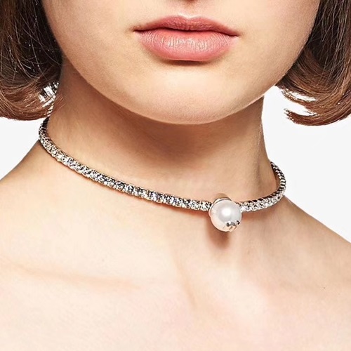 ミュウミュウレディースネックレスC0343.(シルバー)