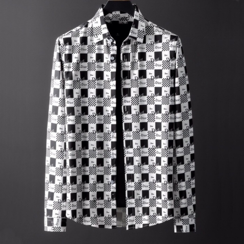 ディオールディオールメンズクラシックコットンシャツo0655ブラック