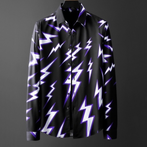 ニール・バレットメンズトレンディカジュアルコットンシャツi09