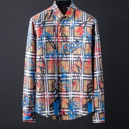 バーバリーバーバリーメンズヴィンテージベーシックコットンシャツr02678キャメル