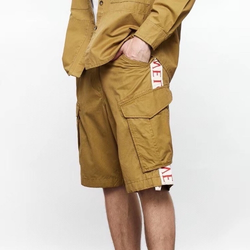 ロエベメンズカジュアルコットンショートパンツe0245.キャメル