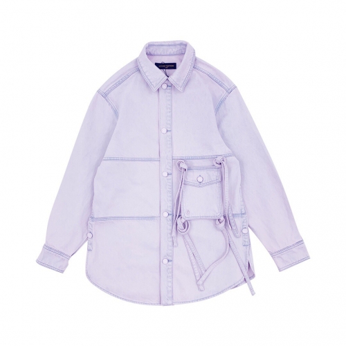 ルイヴィトンルイヴィトンメンズトレンディデニムシャツu01882ブルー