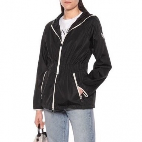 モンクレールモンクレールレディースカジュアルウィンドブレーカージャケットc01732ブラック