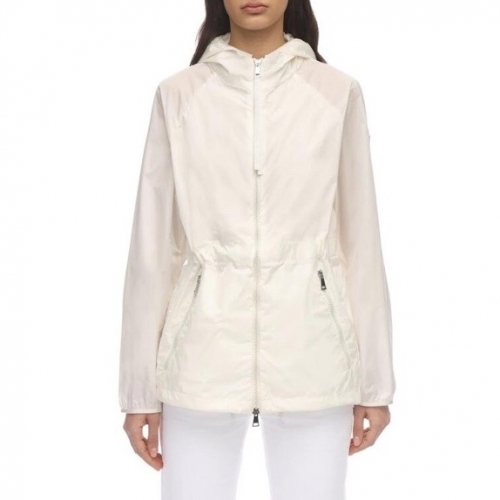 モンクレールモンクレールレディースカジュアルウィンドブレーカージャケットc01733ホワイト