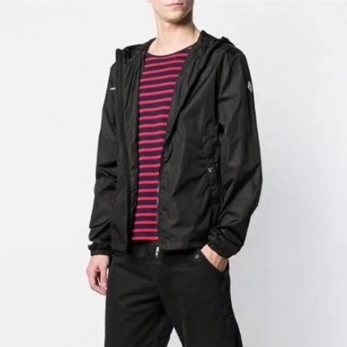 モンクレールモンクレールユニセックスカジュアルウィンドブレーカージャケットc01740.2(ブラック/ホワイト)