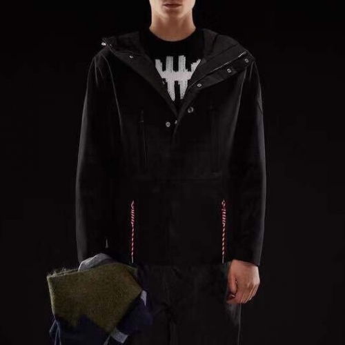 モンクレールモンクレールメンズカジュアルウィンドブレーカージャケットc01741.ブラック