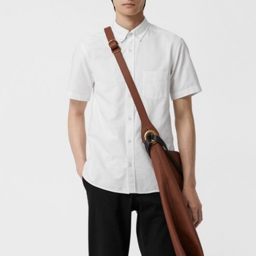 バーバリーバーバリーメンズヴィンテージベーシックコットン半袖シャツr02707.ホワイト