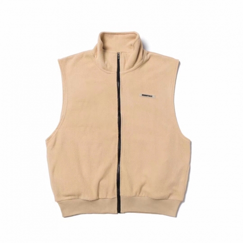 フィアオブゴッドメンズトレンディカジュアルベルベットベストa0131ベージュ