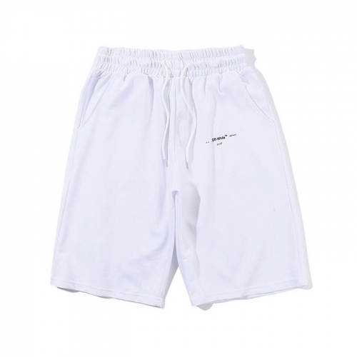 オフホワイトオフホワイトメンズカジュアルトレーニングショートパンツf0436.ホワイト