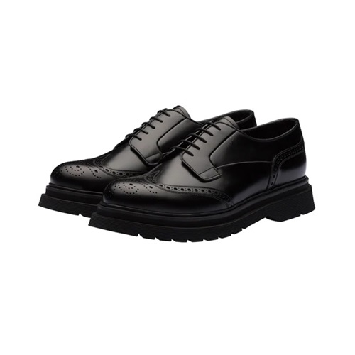 プラダメンズレザーシューズ,S0520ブラック