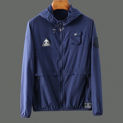 モンクレールモンクレールメンズカジュアルウィンドブレーカージャケットc01745.ブルー