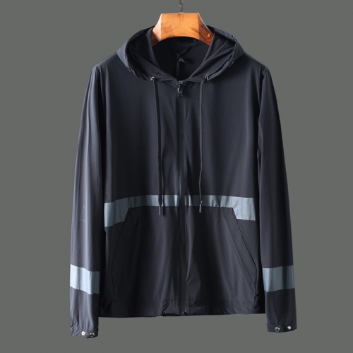 モンクレールモンクレールメンズカジュアルウィンドブレーカージャケットc01747.ブラック