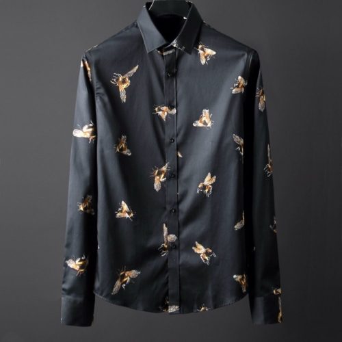 グッチグッチメンズカジュアルシルクシャツc02786ブラック