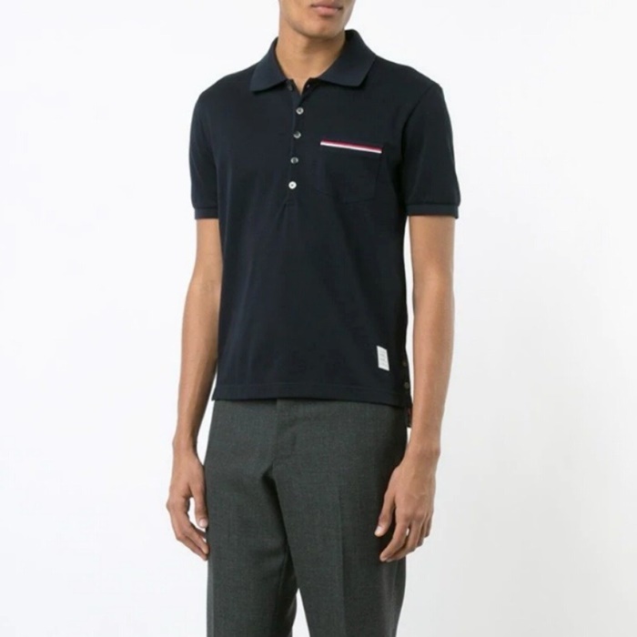 トムブラウンメンズポロ半袖Tシャツo816