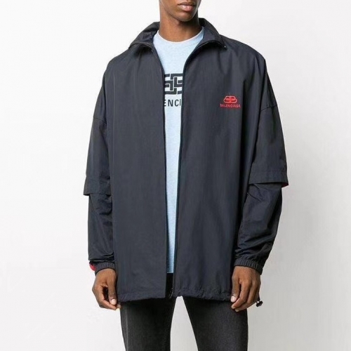 バレンシアガバレンシアガユニセックスカジュアルオーバーサイズウィンドブレーカージャケットl0641ブラック