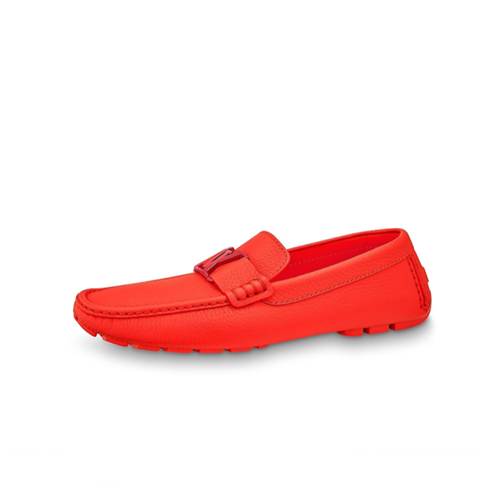 ルイヴィトンメンズレザーローファーS1252レッド