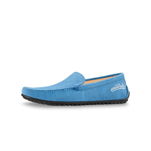 ルイヴィトンメンズレザーローファーS1266ブルー