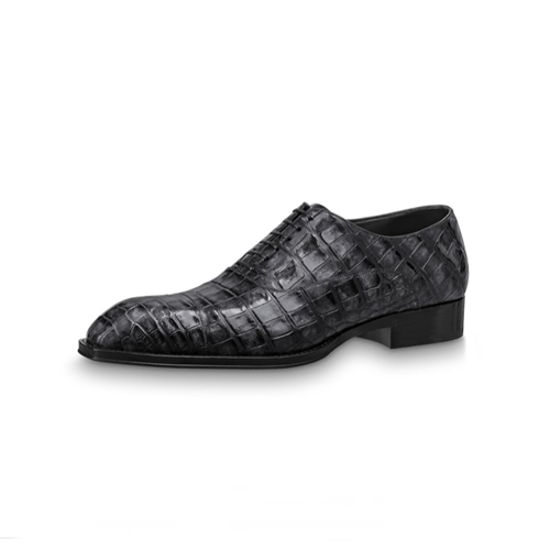 ルイヴィトンメンズレザーオックスフォードシューズS1313ブラック