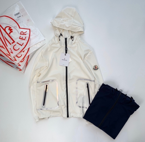 モンクレールモンクレールメンズカジュアルウィンドブレーカージャケットc01752.ホワイト