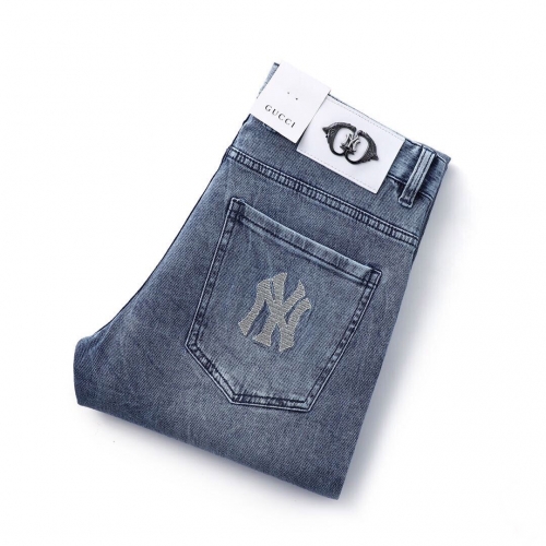 グッチグッチメンズカジュアルクラシックジーンズc02833ブルー