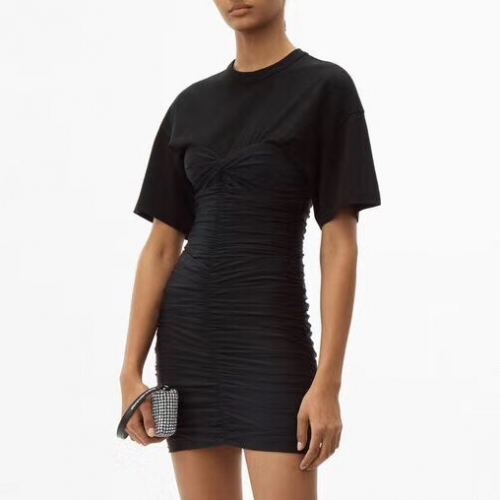 アレクサンダーワン-アレクサンダーワンレディーストレンディニットワンピースe0122ブラック