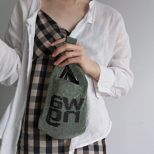 ,31アレクサンダーワンミニトートバッグショッパーバッグB0056グリーン