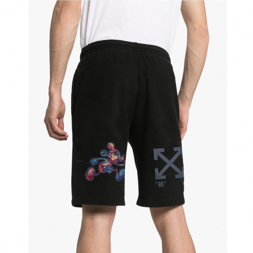 オフホワイトオフホワイトメンズカジュアルトレーニングショートパンツf0442ブラック