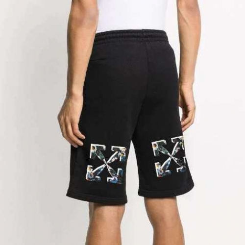 オフホワイトオフホワイトメンズカジュアルトレーニングショートパンツf0443ブラック