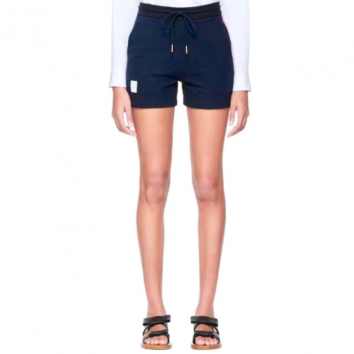 トムブラウンレディースビジネスコットンショートパンツo0884.ネイビー