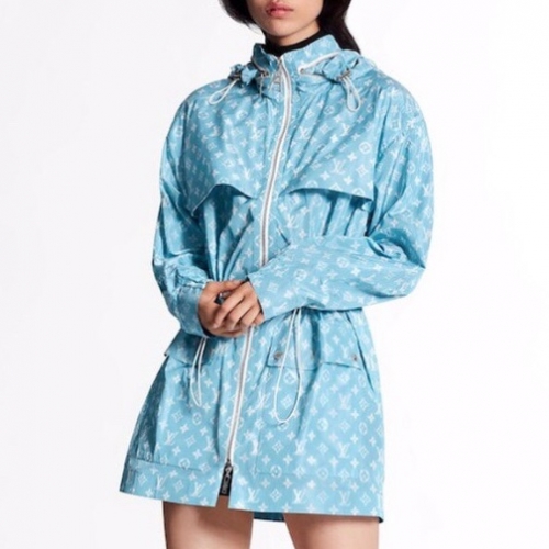 ルイヴィトンユニセックスカジュアルウィンドブレーカージャケットu02004ブルー