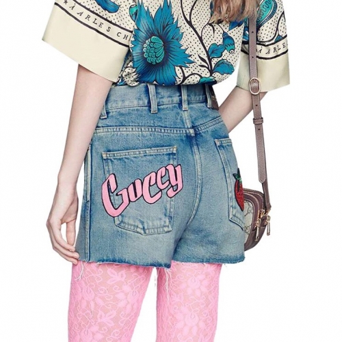 グッチグッチメンズイニシャルヴィンテージカジュアルショートパンツc02866ブルー