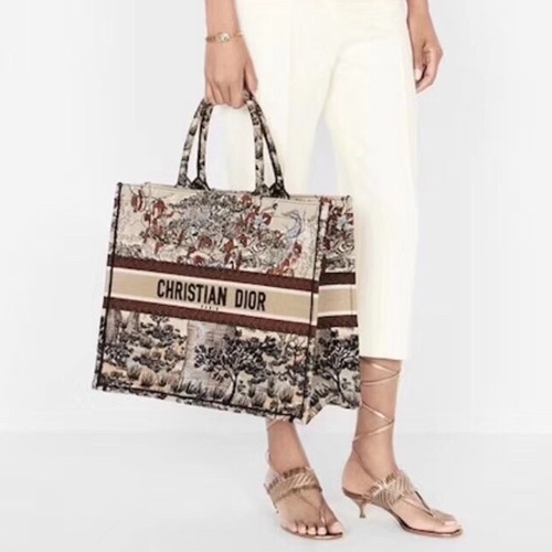 ,ディオールレディースキャンバスブックトートバッグショッパーバッグB0565,,ベージュ