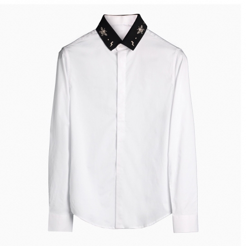 ディオールディオールメンズクラシックコットンシャツo0727ホワイト