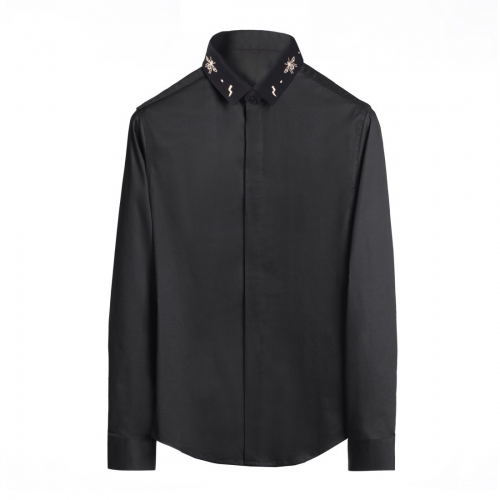 ディオールディオールメンズクラシックコットンシャツo0726ブラック