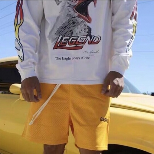 フィアオブゴッド6フィアオブゴッドメンズカジュアルトレーニングショートパンツa0166イエロー