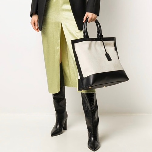 ,サンローランユニセックストートバッグショッパーバッグ,619757,B0563,,ホワイト