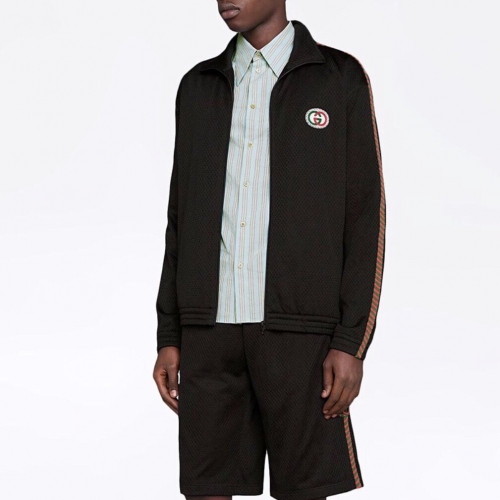 グッチグッチメンズジップアップトレーニングふくc02924ブラック