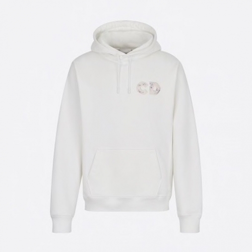 ディオールメンズカジュアルコットンフーディo0738ホワイト