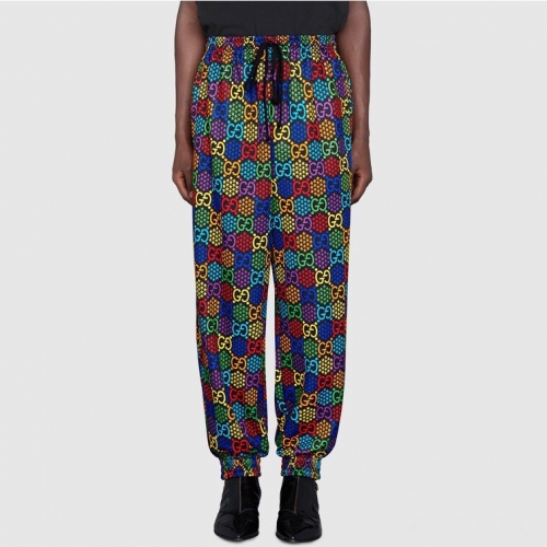 グッチグッチメンズカジュアルパンツc02930ブルー