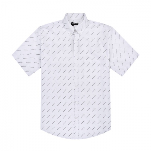 バレンシアガバレンシアガメンズコットン半袖シャツl0681ホワイト