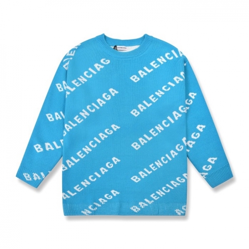 バレンシアガ-バレンシアガメンズクルーネックセーターl0685ブルー