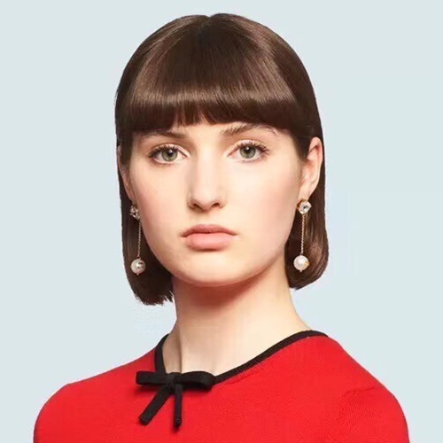 ミュウミュウレディースピアスC0434.(イエローゴールド)